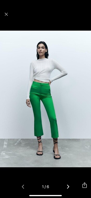 Zara Yeşil Pantolon