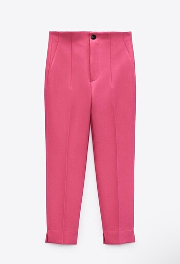 xs Beden pembe Renk zara kumaş pantolon