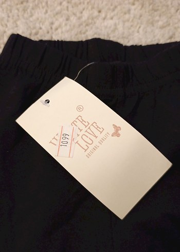 Kız Çocuk Siyah Baskılı Tayt - Görsel 2