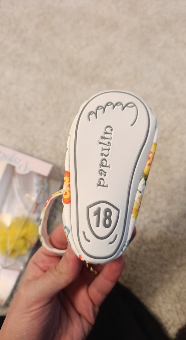 Sarı Fırfırlı Kız Bebek İlk Adım Ayakkabısı - Görsel 4