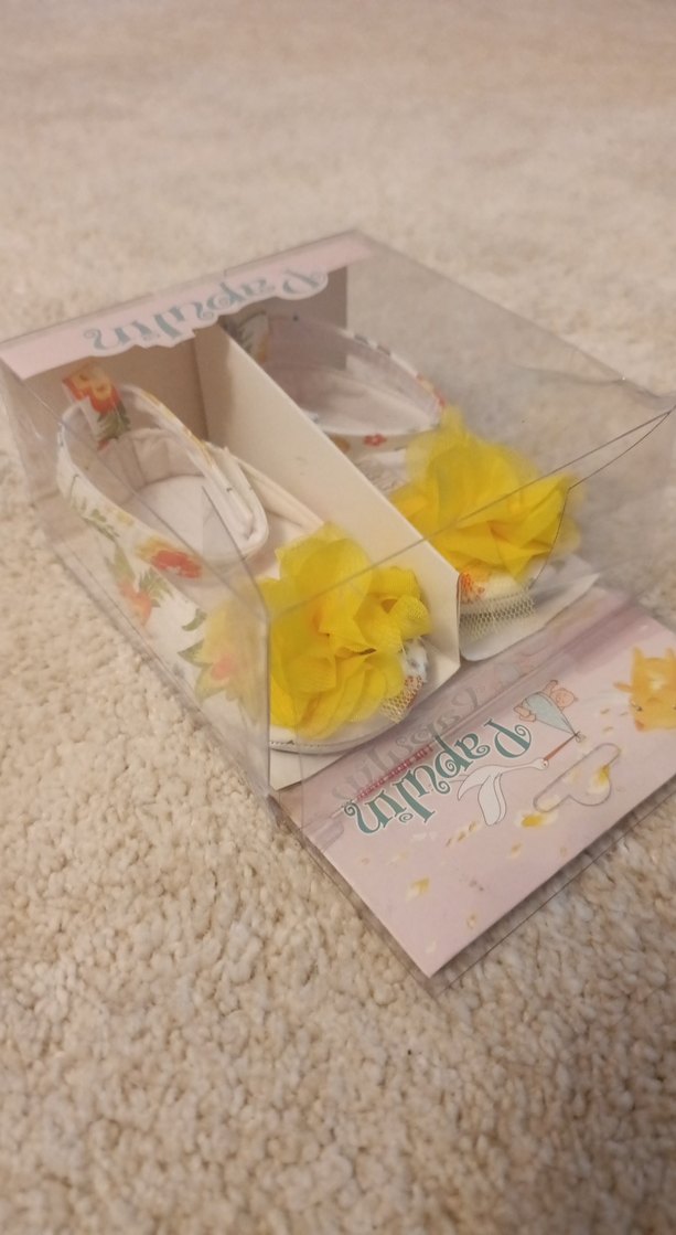 Sarı Fırfırlı Kız Bebek İlk Adım Ayakkabısı - Görsel 3