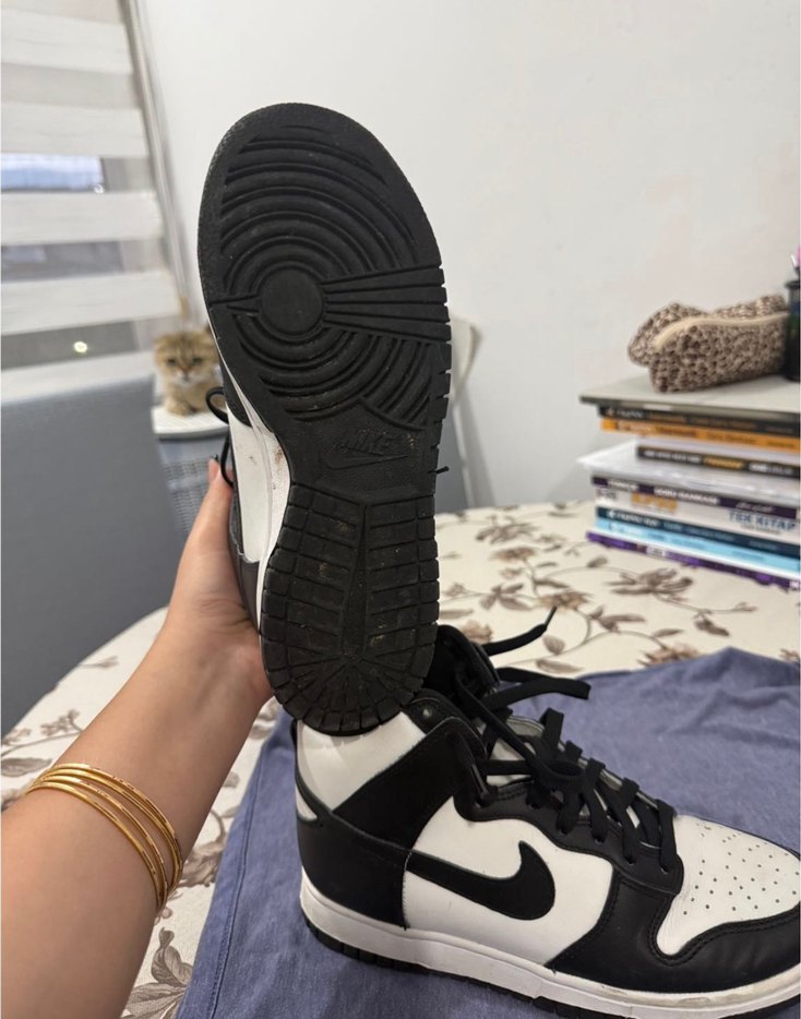 Nike Siyah-Beyaz Deri Sneaker — görsel 2/3