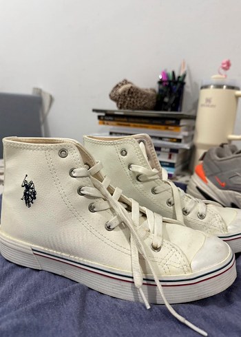 U.S Polo Assn. Polo Ekru Bagcikli Sneaker