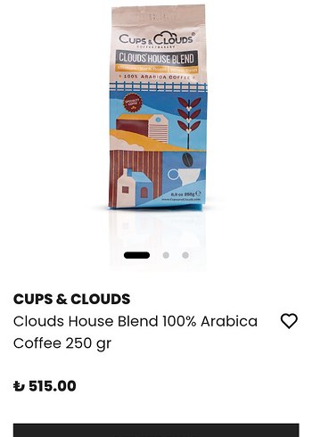 Beden Renk Original Clouds Blend Espresso Orta ve Koyu Kavrulmuş Kahve