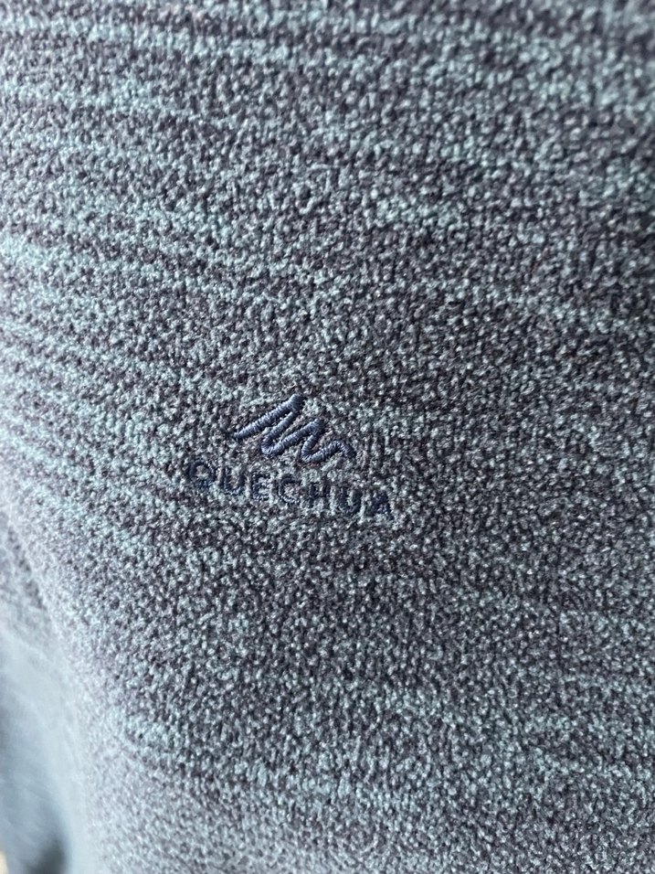 Erkek Gri Yarım Fermuarlı Örme Polar - Görsel 2