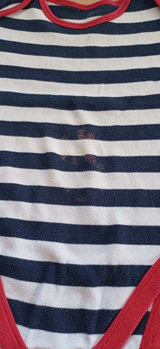 Çizgili Kısa Kollu Bebek Body Seti - Görsel 3