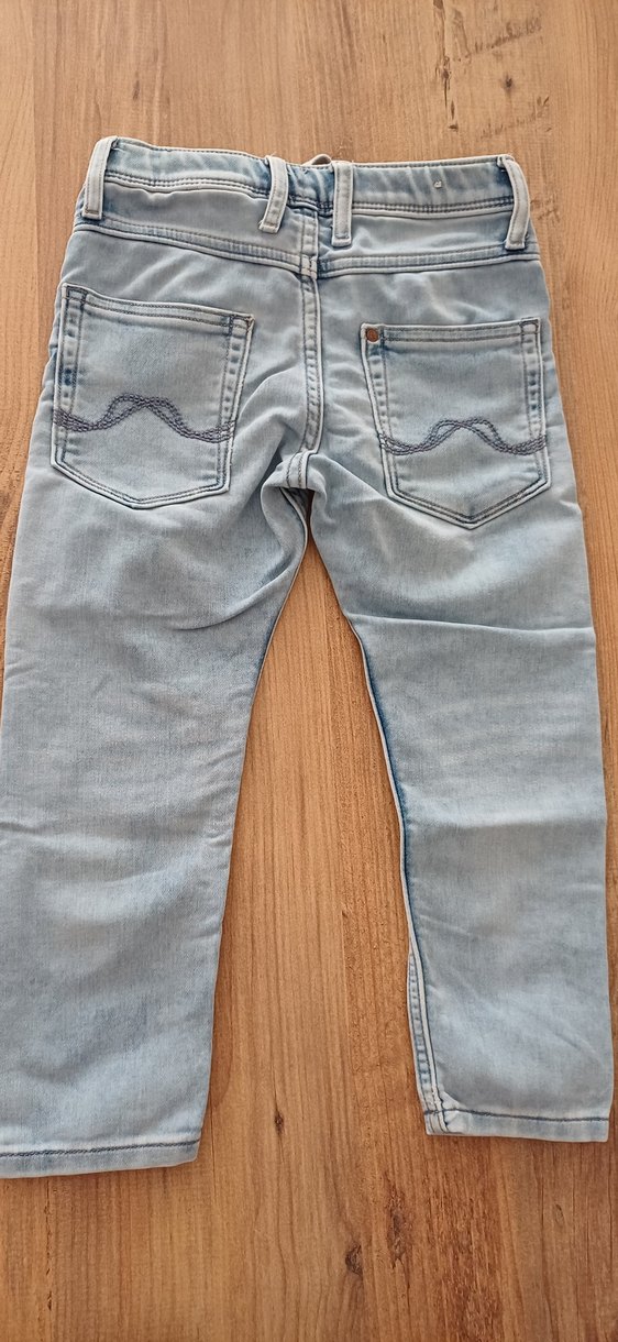 Erkek Çocuk Gri Batik Desenli Denim Pantolon - Görsel 2