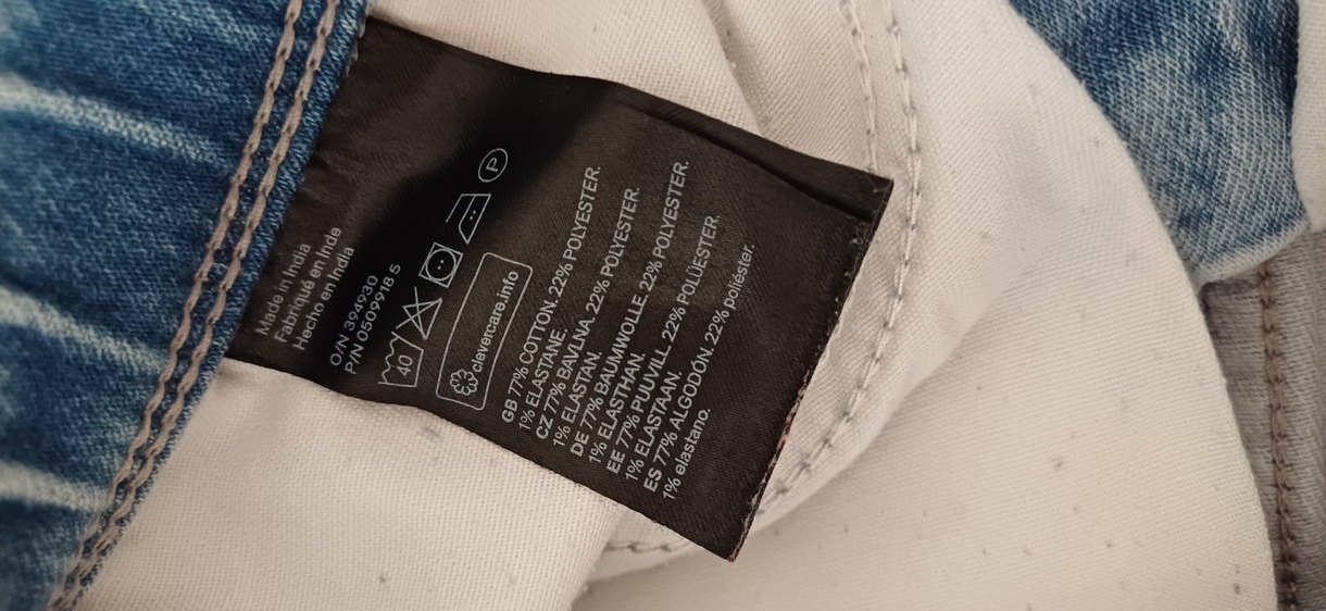 Erkek Çocuk Gri Batik Desenli Denim Pantolon - Görsel 4