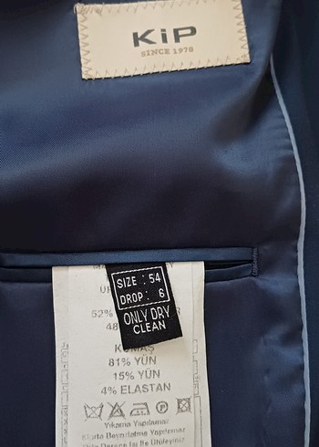 54 Beden lacivert Renk Klasik Lacivert Erkek Takım Ceketi