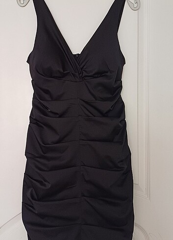 Siyah abiye gece elbisesi - Görsel 5