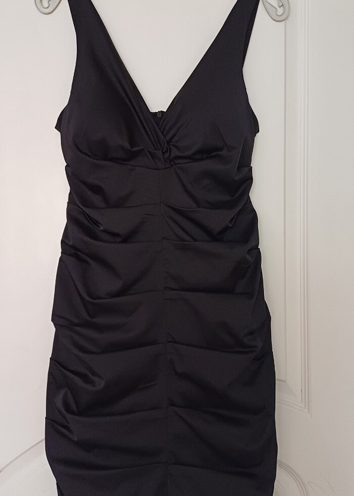 Siyah abiye gece elbisesi - Görsel 5