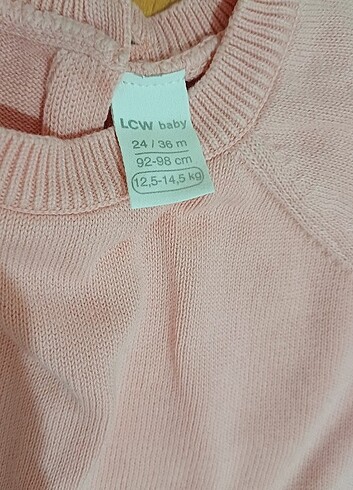 24-36 Ay Beden pembe Renk Kız çocuk elbise