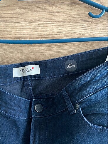 32 Beden lacivert Renk Koton kot pantolon