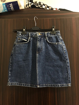 Mini kot mom jean etek