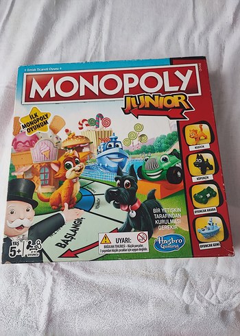 Beden Renk Renkli Monopoly Junior Masa Oyunu