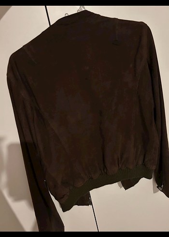 Massimo Dutti Kahverengi Süet Kadın Deri Ceket