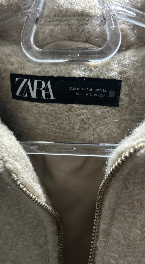 Bej Kısa Kadın Kaban Kürk Detaylı - Görsel 3