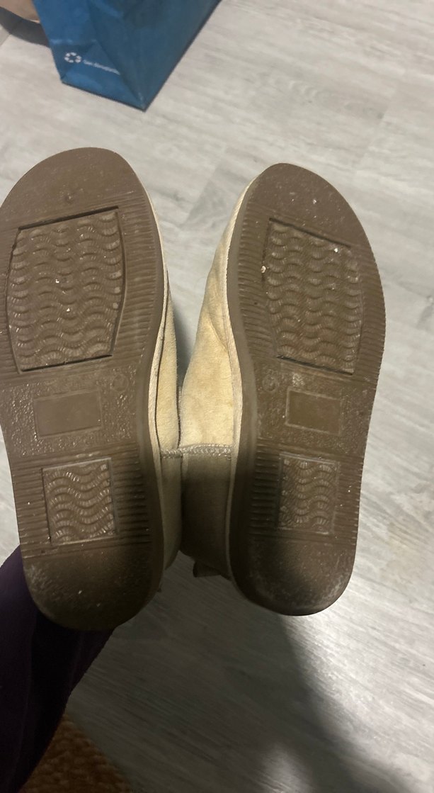 PEGİA Bej Süet Kürklü mini bot - Görsel 5