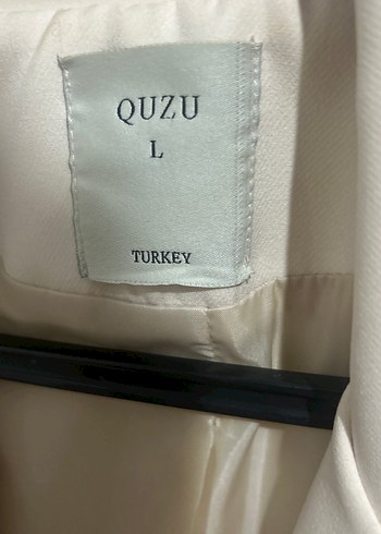 Ekru Düğmeli Kadın Blazer Ceket - Görsel 2