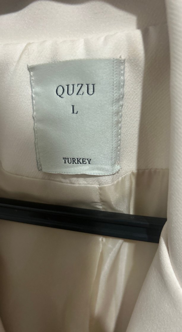 Ekru Düğmeli Kadın Blazer Ceket - Görsel 2