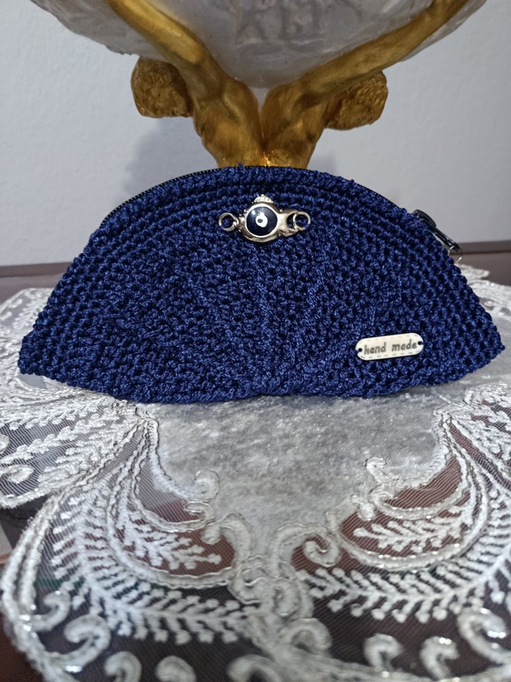 Kadın Örgü Gözlük kılıfı/ çanta - Görsel 5