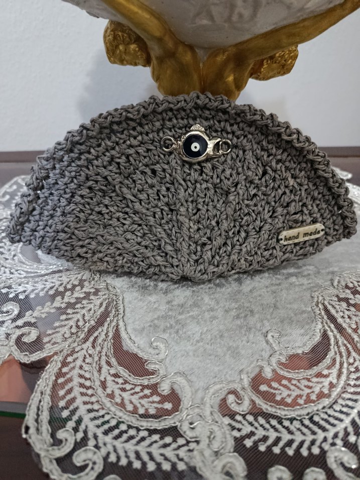 Kadın Örgü Gözlük kılıfı/ çanta - Görsel 4