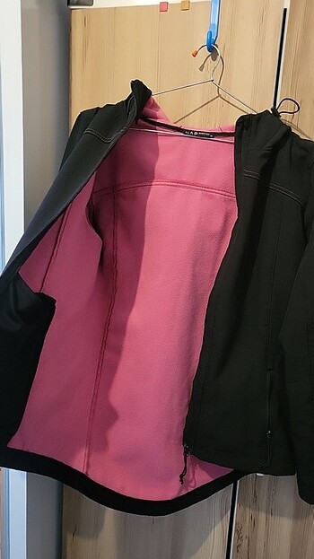 Diğer Softshell Mont - İçi pembe dışı siyah