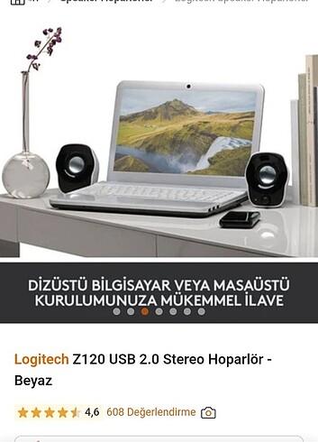 usb hoperlor logitech - Görsel 2