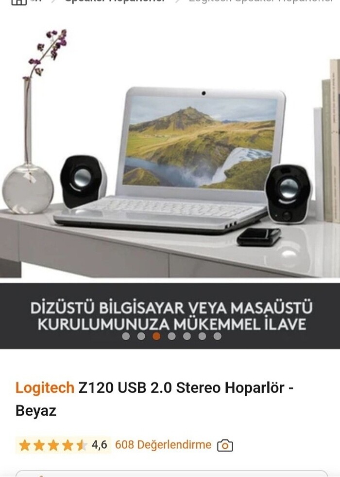 usb hoperlor logitech - Görsel 2