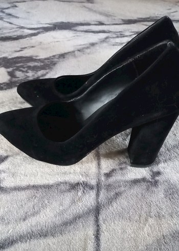 Diğer Siyah Süet Topuklu Kadın Stiletto