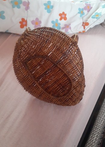  Beden Renk Bej Hasır Kulplu Sepet