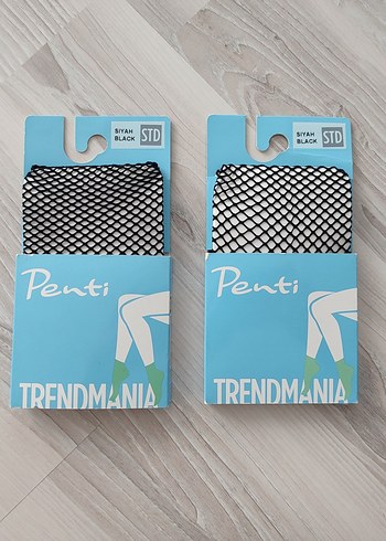 Siyah file çorap - Görsel 7