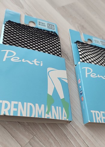 Siyah file çorap - Görsel 8