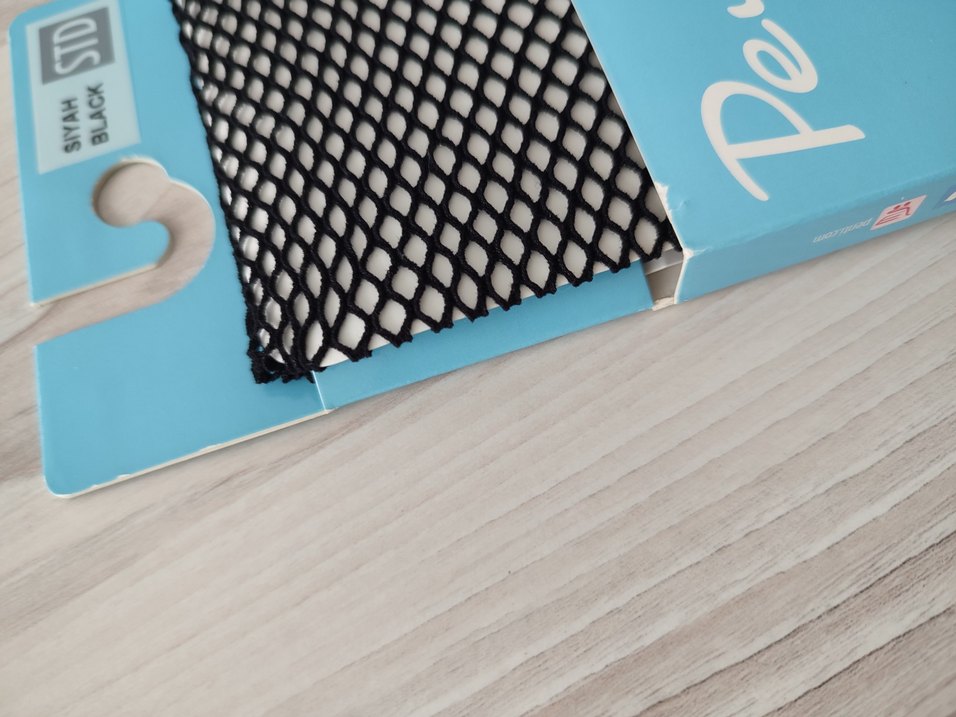 Siyah  file çorap - Görsel 3