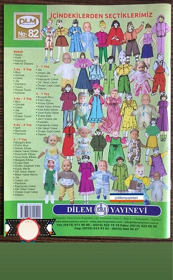  Beden Renk Güler Erkan giyim kalıpları