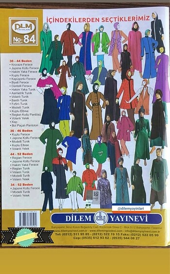  Güler erkan giysi kalıpları