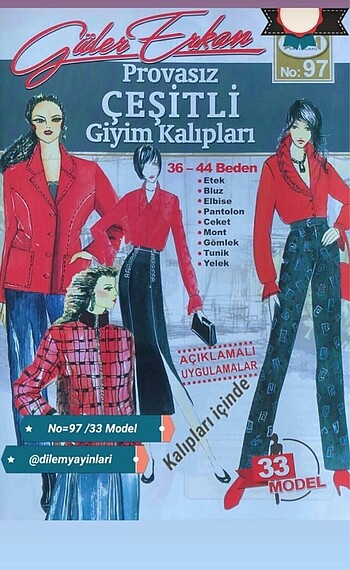 Güler erkan giysi kalıpları