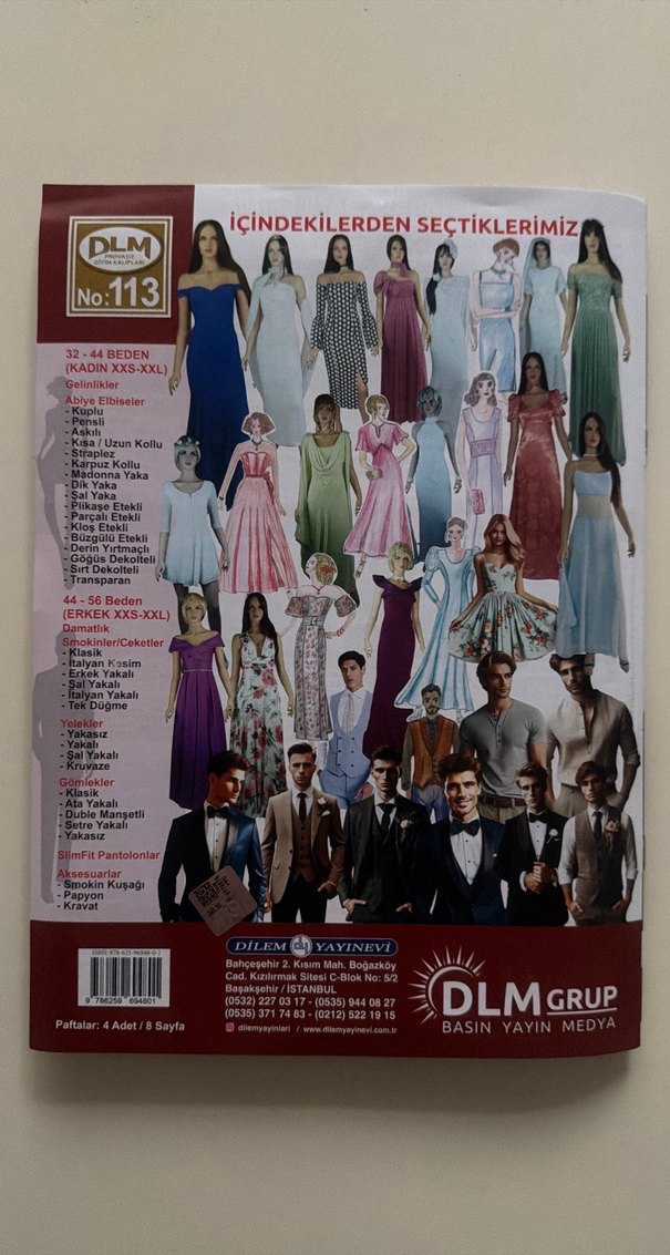 Baskılı Straplez Uzun Kollu Düğün Elbisesi - Görsel 2