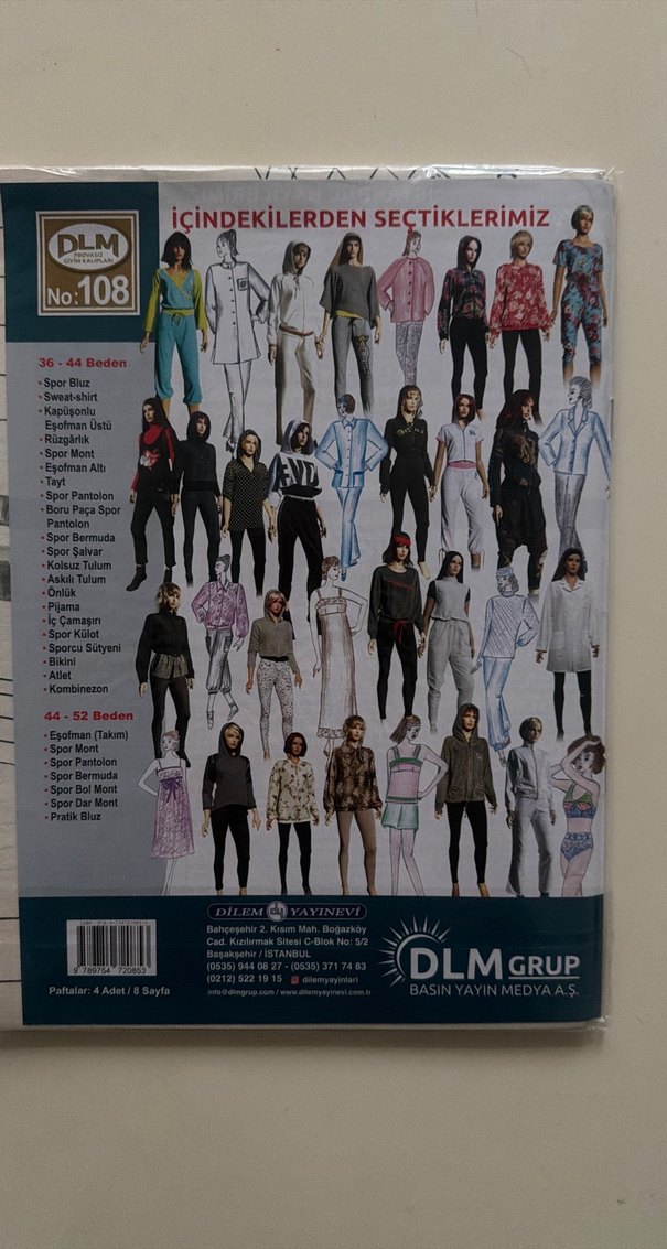 Güler Erkan Provazsız Spor Giyim Kalıpları No:108 - Görsel 2