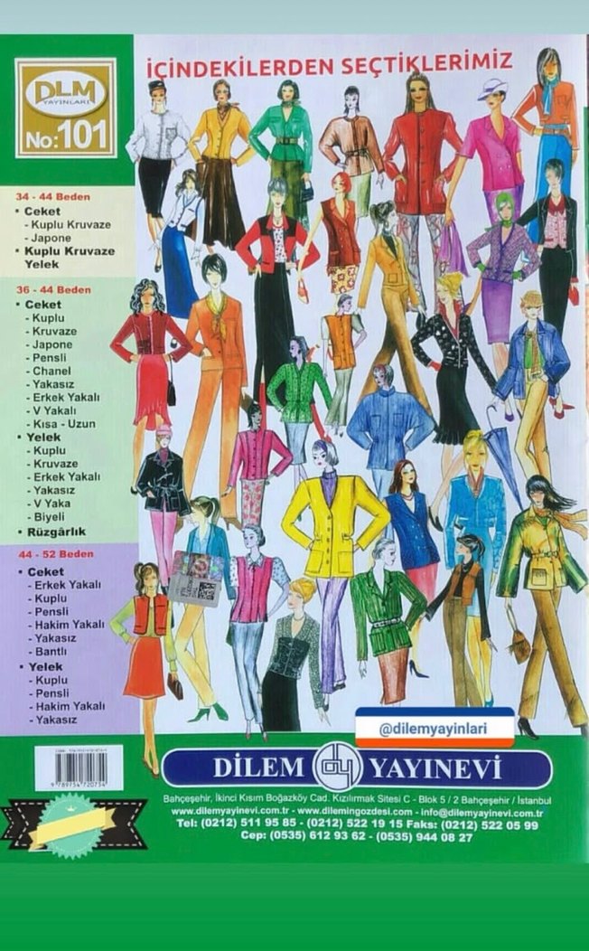 34-52 Beden Ceket ve Yelek Kalıpları - Görsel 2