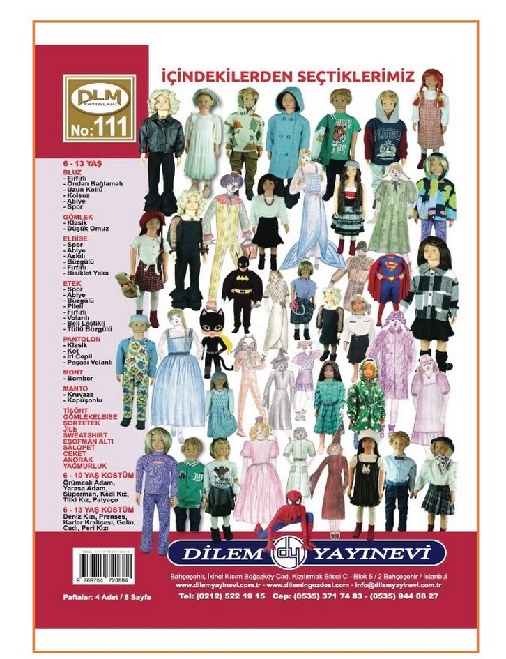 6-13 Yaş Çocuk Giyim Kalıpları Kitabı - Görsel 2