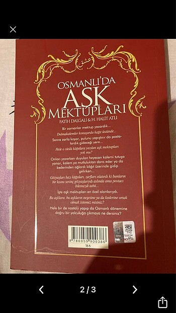  Osmanlı da aşk mektupları