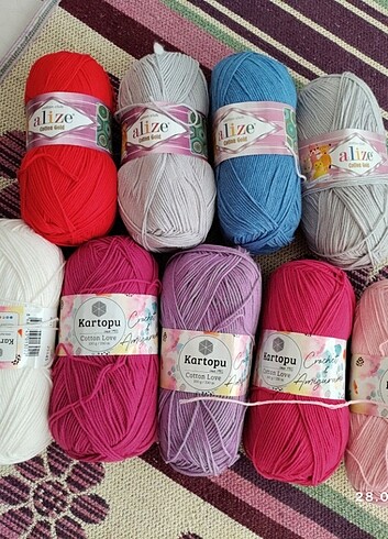 Alize koton ve kartopo cotton love - Görsel 2