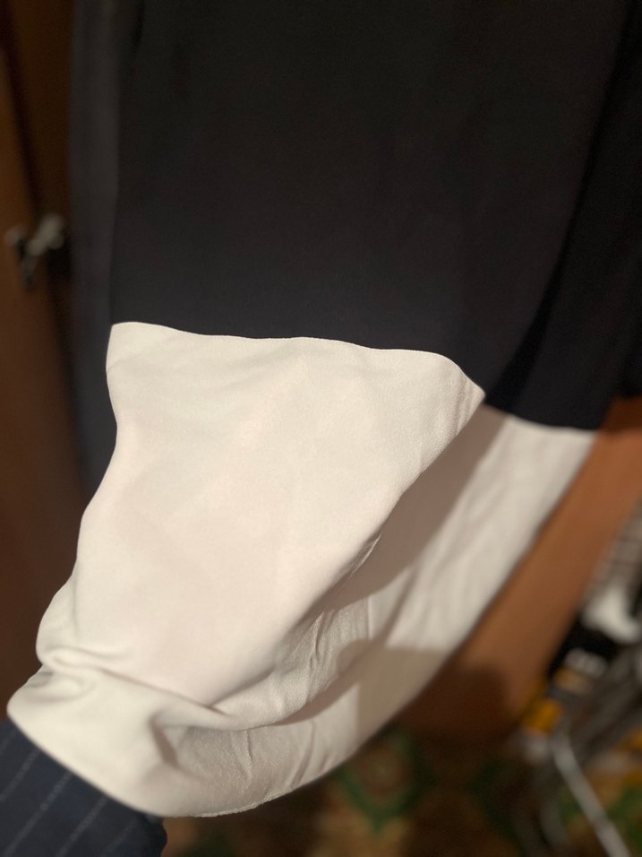 Siyah Beyaz Salaş Midi Kadın Tunik - Görsel 3