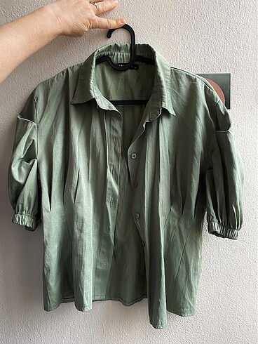 Yeşil gömlek vintage