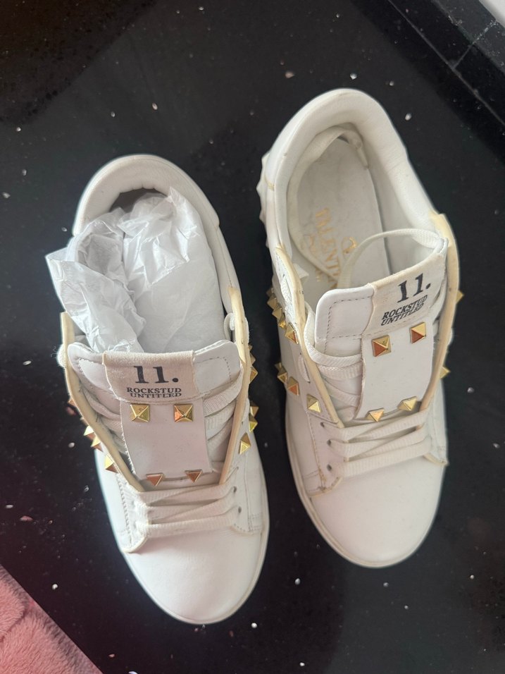 Beyaz Yüksek Topuklu Kadın Spor Ayakkabı - Görsel 3