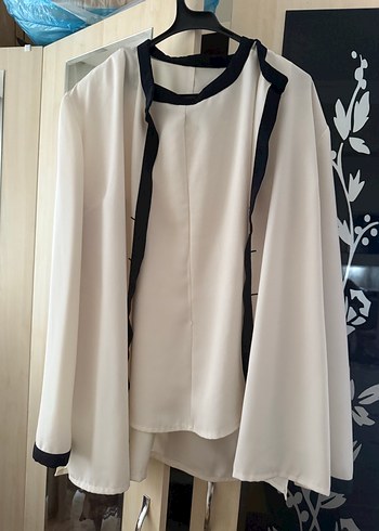 Kapalı kadın gömlek takım - Görsel 2