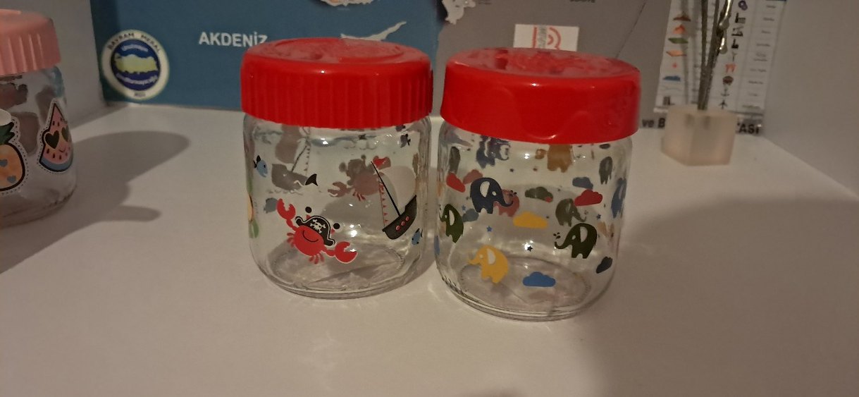 Renkli Bebek  Kırmızı Kapaklı Kavanoz - Görsel 2