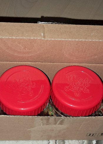 Renkli Kapaklı Küçük Cam Saklama Kavanozları - Görsel 2