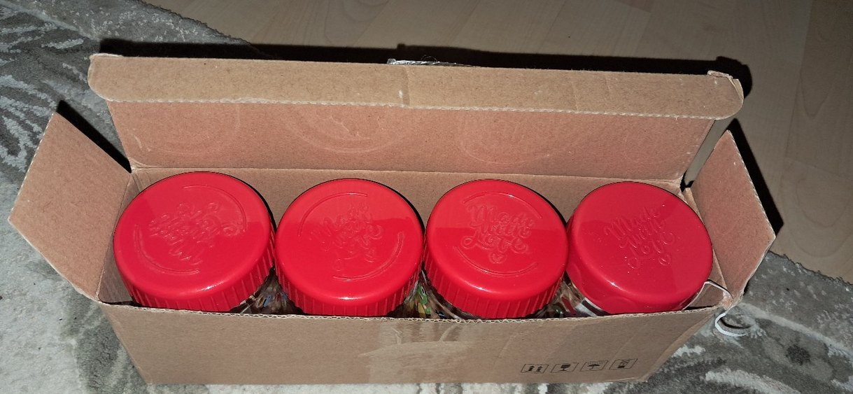 Renkli Kapaklı Küçük Cam Saklama Kavanozları - Görsel 2